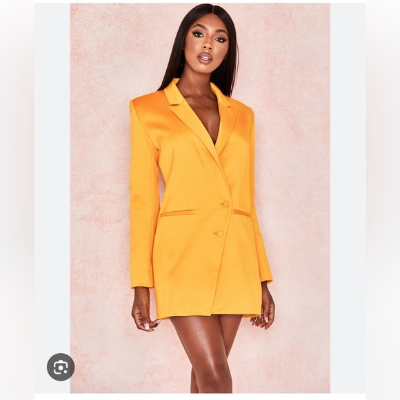 House of CB Sophia Mango Oversized Blazer Dress - Picture 4 of 12